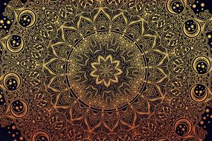 Obraz zlatá orientálna Mandala
