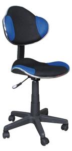 Kancelárska stolička Eda - modrá/čierna