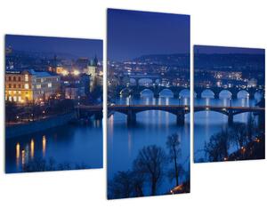Obraz pražských mostov (90x60 cm)