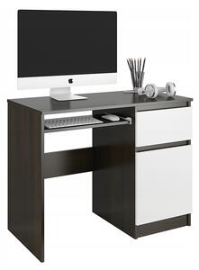 Písací stôl Cali N33 - wenge / biela