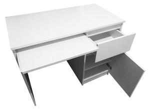 Písací stôl Cali N33 - wenge / biela