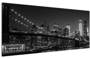 Obraz Brooklyn mosta v New Yorku (120x50 cm)