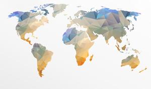 Obraz na korku polygonálna mapa sveta