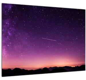 Obraz oblohy s padajúcou hviezdou (70x50 cm)