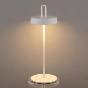 LED stmievateľná vonkajšia dobíjateľná dotyková stolná lampa SHINE LED/1,5W/3,7V 3000 mAh IP44 biela