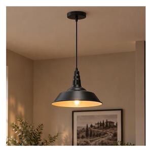 Aigostar - LED luster na lanku 1xE27/60W/230V pr. 36 cm čierna