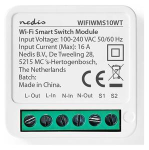 Nedis WIFIWMS10WT - Inteligentný spínač SmartLife Wi-Fi 230V