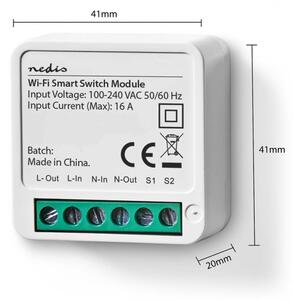 Nedis WIFIWMS10WT - Inteligentný spínač SmartLife Wi-Fi 230V