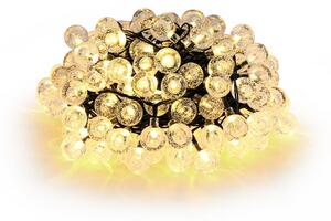 Brilagi - LED solárny svetelný reťazec BUBBLE 100xLED/8 funkcií 10 m IP65 teplá biela