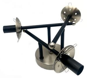 Prisadený luster MALENA 3xE14/5W/230V čierna/dymová