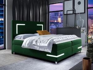 Kontinentálna posteľ Fronasa LED, Rozmer postele: 120x200, Dostupné poťahy: ekokoža Soft 017 (biela) Mirjan24 5903211189029