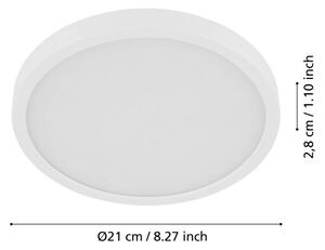 Eglo 901011 - LED stropné svietidlo so snímačom FUEVA LED/17W/230V pr.21cm