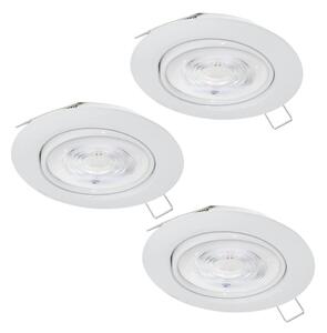 Eglo 901756 - SADA 3x LED Podhľadové svietidlo FAVAZZINA 1xGU10/4W/230V biela
