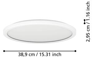 Eglo 901447 - LED Kúpeľňové svietidlo ROVITO 18,5W/230V pr. 38,9 cm IP44 biela