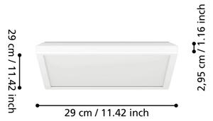 Eglo 901449 -LED Kúpeľňové stropné svietidlo ROVITO 13,4W/230V 29x29cm IP44 biela