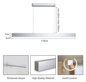 Brilagi - LED Luster na lanku SLEEKLINE LED/40W/230V 3000/4500/6000K strieborná