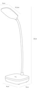 Zuma Line 1961-BK-LED Nabíjacia stolná lampa LED/7W/1200mAh 3000/4500/6000K čierna
