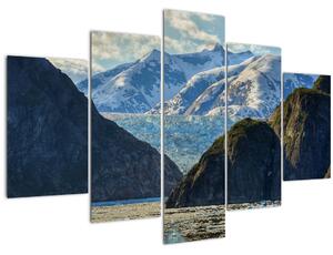 Obraz krajiny s horami (150x105 cm)