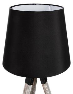 Atmosphera - Stolná lampa RUNO 1xE27/25W/230V drevo/čierna