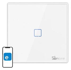 Inteligentný bezdrôtový nástenný vypínač Sonoff T2EU1C-RF 433 MHz (1 kanál)