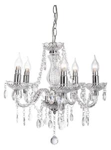 Luster na reťazi MARIE 5xE14/40W/230V chróm