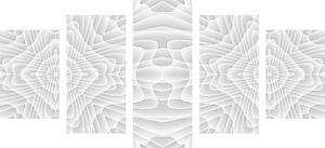 5-dielny obraz s kaleidoskopovým vzorom