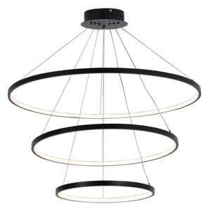 LED Luster na lanku LEA LED/60W/230V 4000K pr. 80 cm čierna