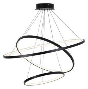 LED Luster na lanku LEA LED/60W/230V 4000K pr. 80 cm čierna