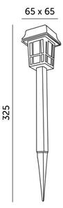 SADA 12x LED Solárna lampa LED/0,06W/1,2V 1xAA 6500K IP44 100 mAh
