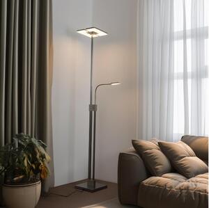 Eglo 33182 -LED Stmievateľná stojacia lampa SOLANO 1xLED/26W/230V+1xLED/3,2W chróm