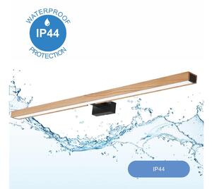 Brilagi-LED Kúpeľňové osvetlenie zrkadla WOODY MIRROR LED/15W/230V IP44 dub/čierna