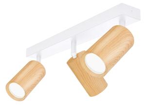 Brilagi - Bodové svietidlo SELE 3xGU10/30W/230V biela/dekor duba