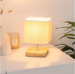 Atmosphera - Stolná lampa TOXEY 1xE14/25W/230V borovica/béžová