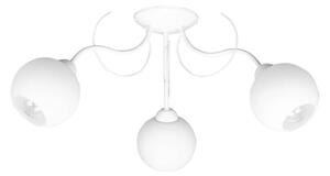 Stropné svietidlo ELIZA, 3x biele sklenené tienidlo (výber z 2 farieb konštrukcie)