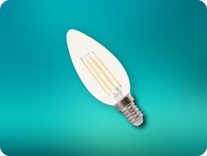 V-TAC Retro LED filament žiarovka E14, 5,5W, 600lm, sviečka, stmievateľná Farba svetla: Denná biela