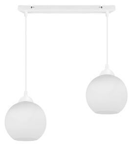 Závesné svietidlo Eliza, 2x biele sklenené tienidlo (výber z 2 farieb konštrukcie)