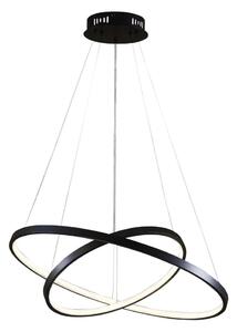 LED Luster na lanku LEA LED/35W/230V 4000K pr. 60 cm čierna