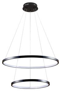 LED Luster na lanku LEA LED/35W/230V 4000K pr. 60 cm čierna