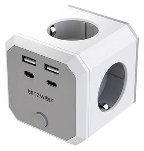 BlitzWolf BW-EC2 8-in-1 Power Cube (4xAC / 2 x USB-A / 2 x USB-C)