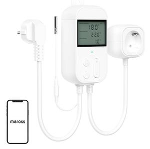 Zásuvný termostatický regulátor teploty Meross MTS960HK (HomeKit)
