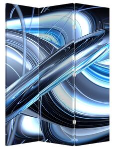 Paraván - Modré abstrakcie (126x170 cm)