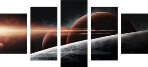 5-dielny obraz planéty v galaxii
