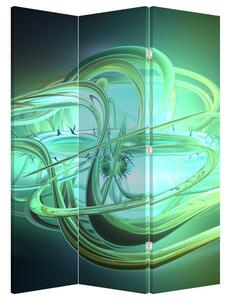 Paraván - Zelená abstrakcia (126x170 cm)