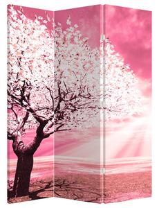 Paraván - Ružový strom (126x170 cm)