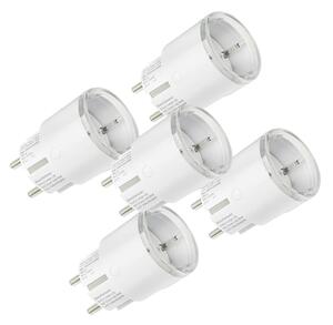 Sada 5 inteligentných zásuviek Shelly Plug S MTR Gen3 12 A (biela)