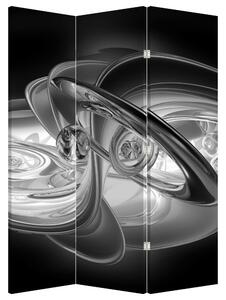 Paraván - Moderné šedá abstrakcie (135x180 cm)