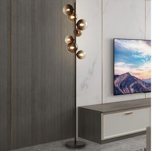 Brilagi - LED stojacia lampa MILLA 7xG9/3W/230V hnedá/dymová hnedá