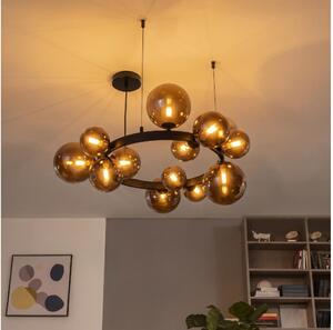 Brilagi - LED luster na lanku MILLA 15xG9/3W/230V hnedá/dymová hnedá