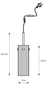 Markslöjd 109014 - Luster na lanko TIBIA 1xE14/40W/230V mosadz