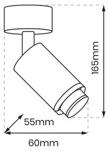 Bodové svietidlo MICA 1xGU10/25W/230V biela